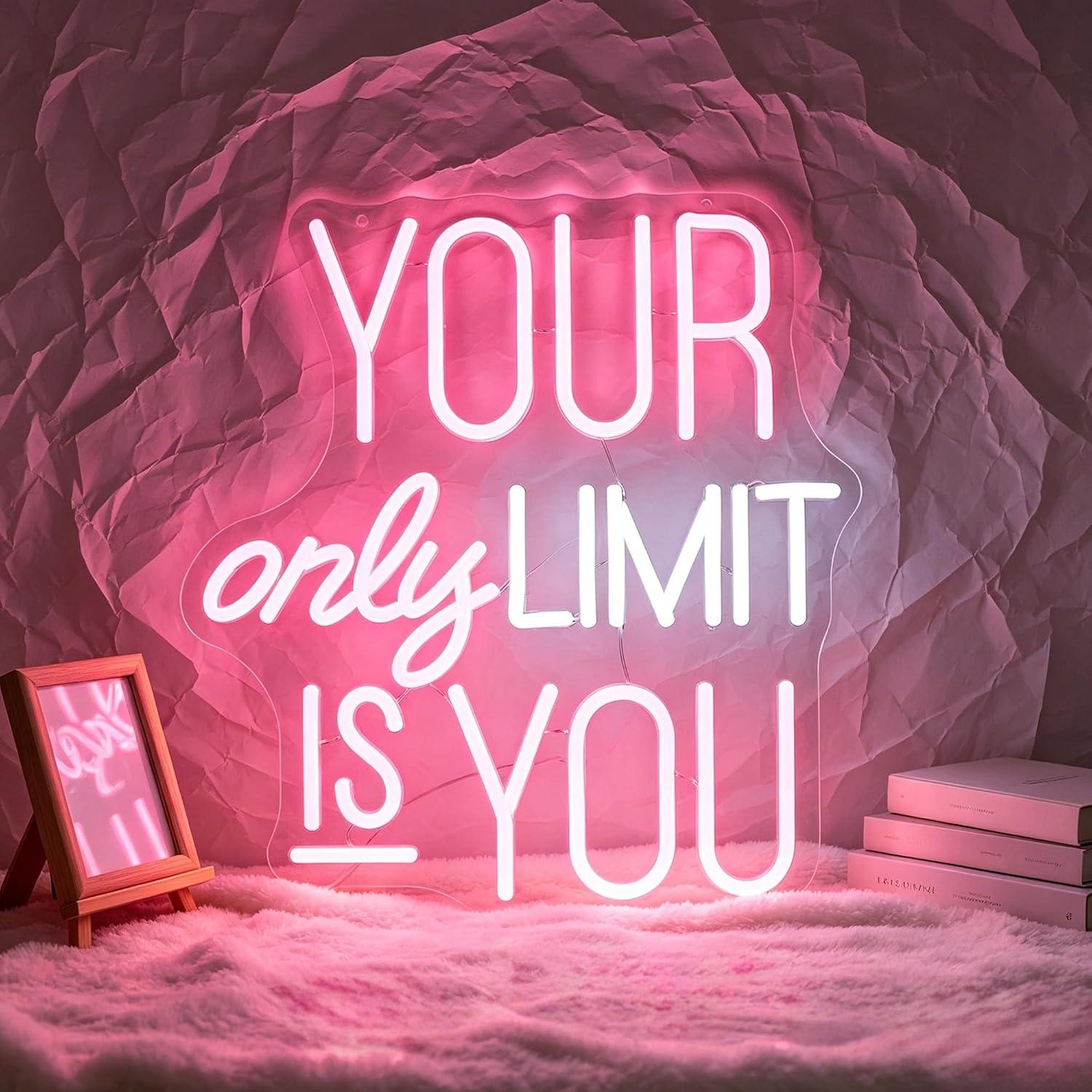 Home Gym Neon Sign - Your Only Limit Is You Neon