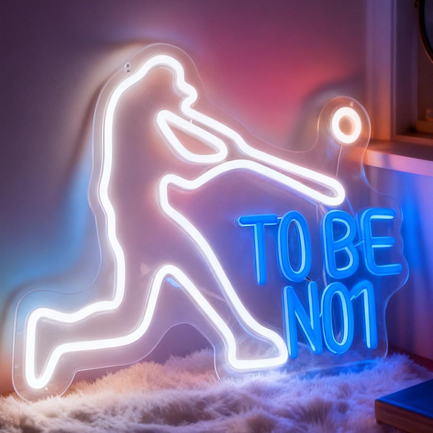 Home Gym Neon Sign - To Be No1 Neon Sign USB