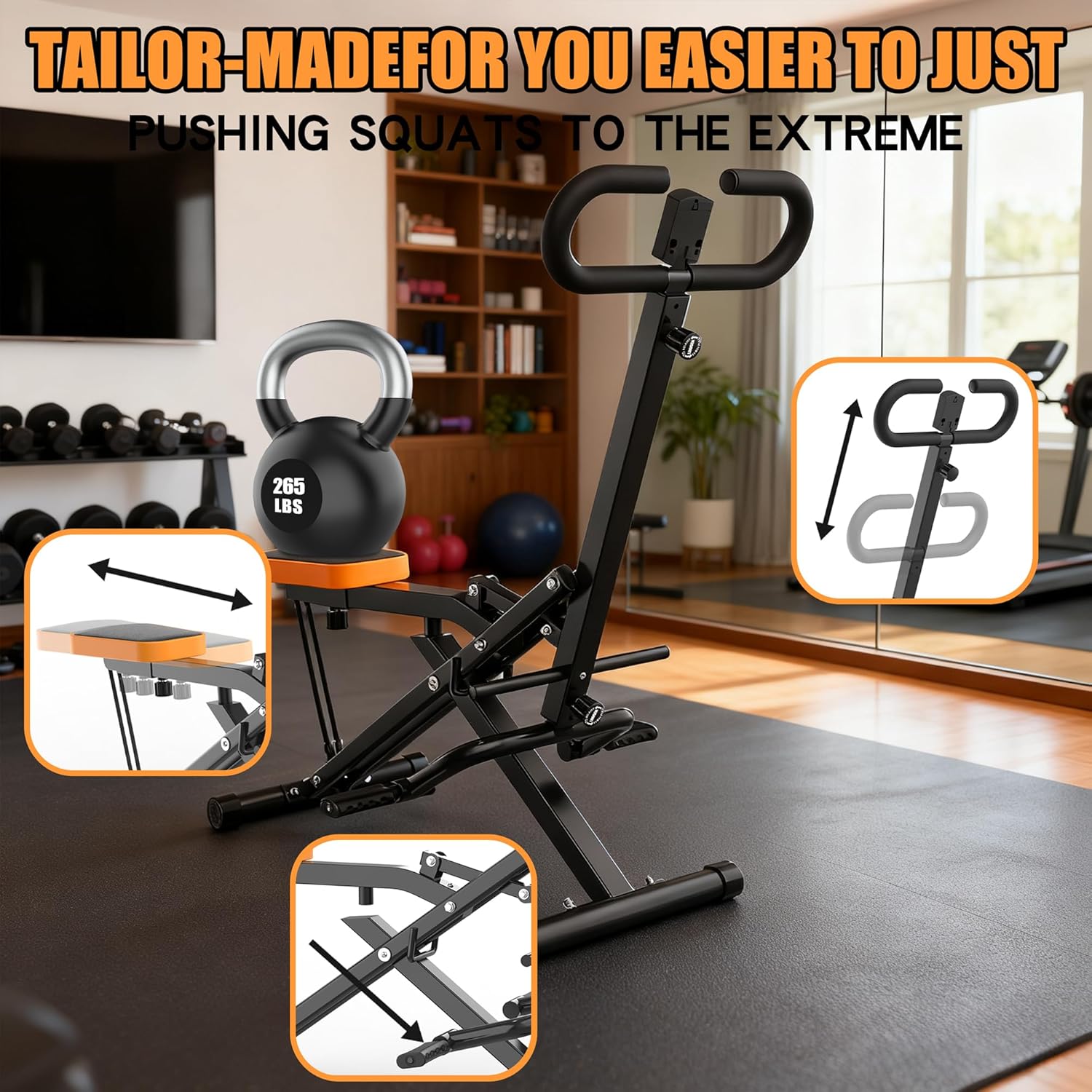 Leg Press Machine - Squat Machine For Home, Assist Trainer