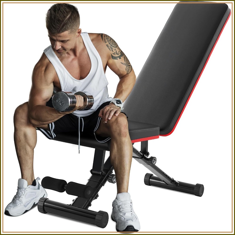 Home Gym Bench - Adjustable Weight Bench for Full Body