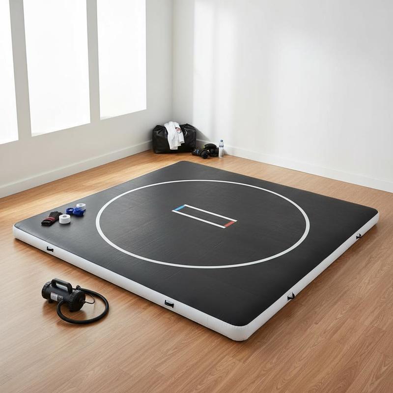 Home Gym Practice - Inflatable Grappling Pad 13x13 ft For
