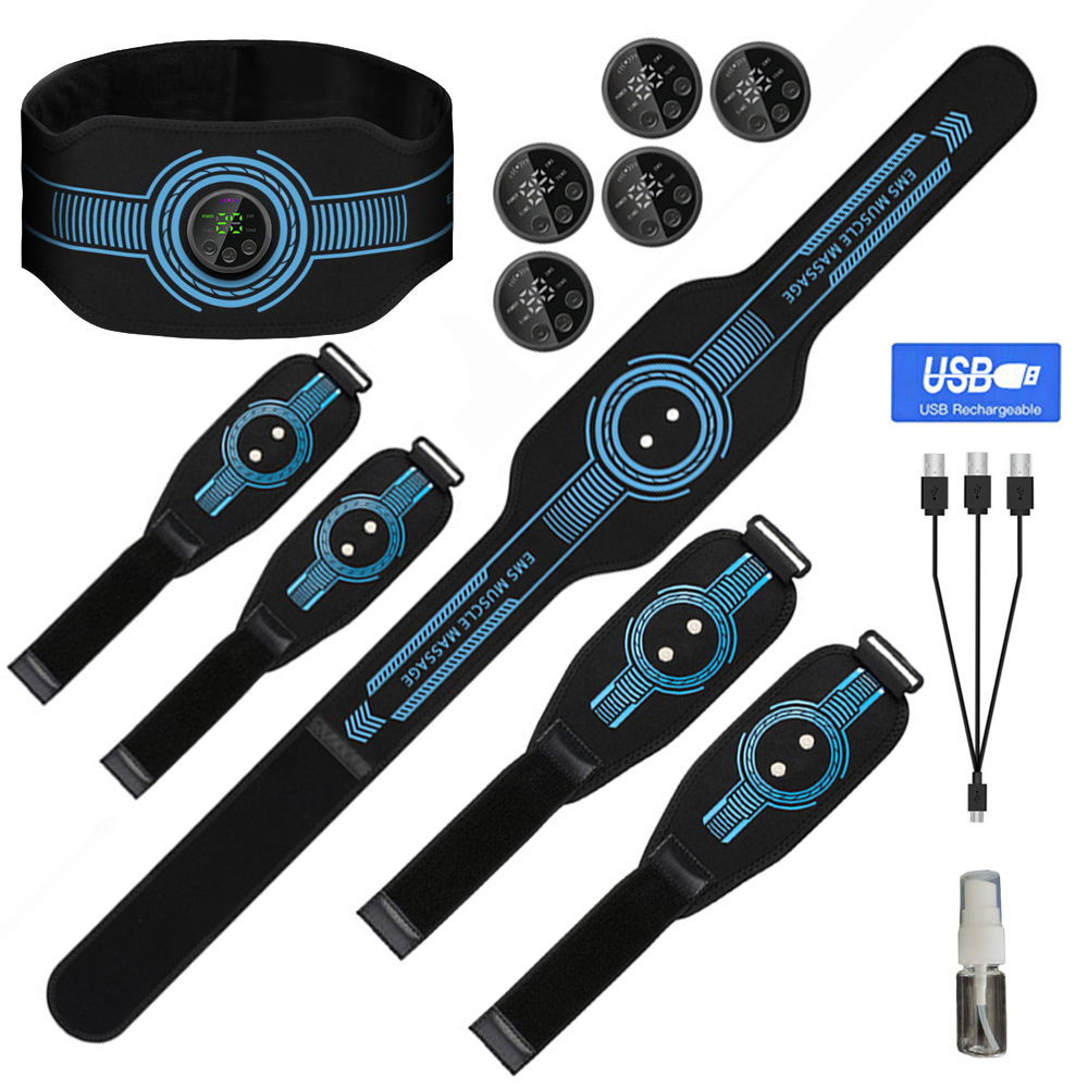 Weight Belt Lifting - USB Rechargeable Abdominal Muscle Trainer Abdominal