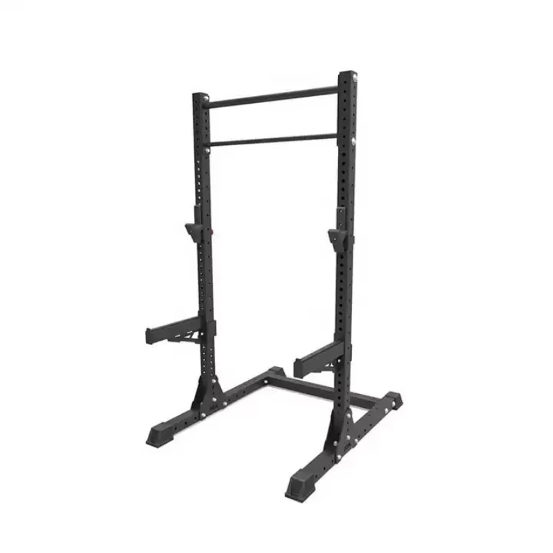 Home Gym Half Rack - Commercial Adjustable Steel Metal Squat Rack
