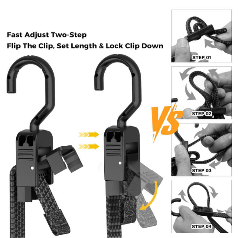 Bungee Cords with Metal Hooks  - Resistance Band Heavy review and price