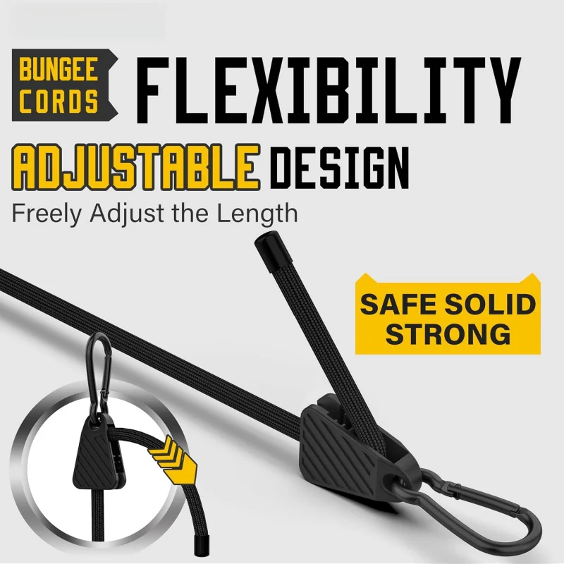1-6PCS Adjustable Bungee Cord  - Resistance Band Heavy review and price