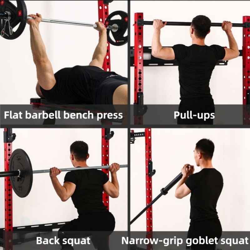 English：Adjustable Power Cage  - Home Gym Half Rack review and price