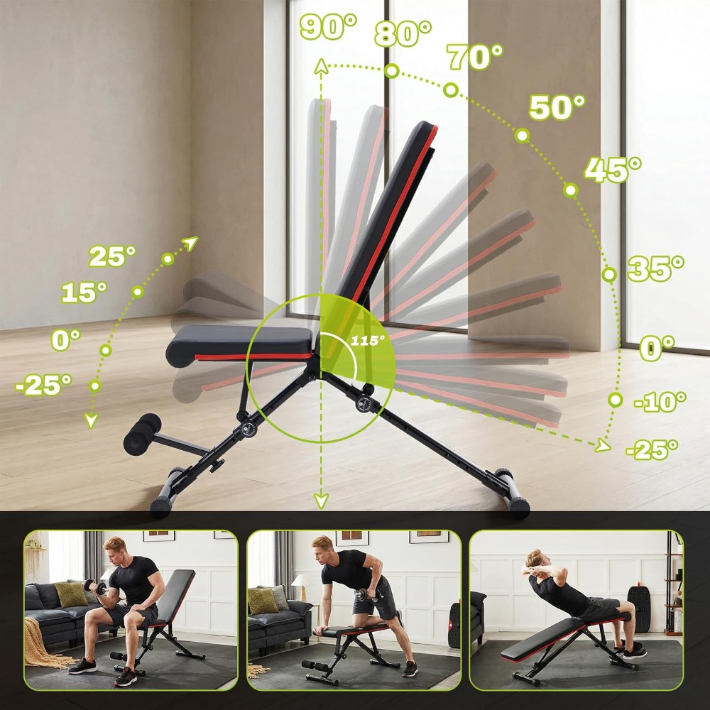 Adjustable Weight Bench for Fu - Home Gym Bench review and price