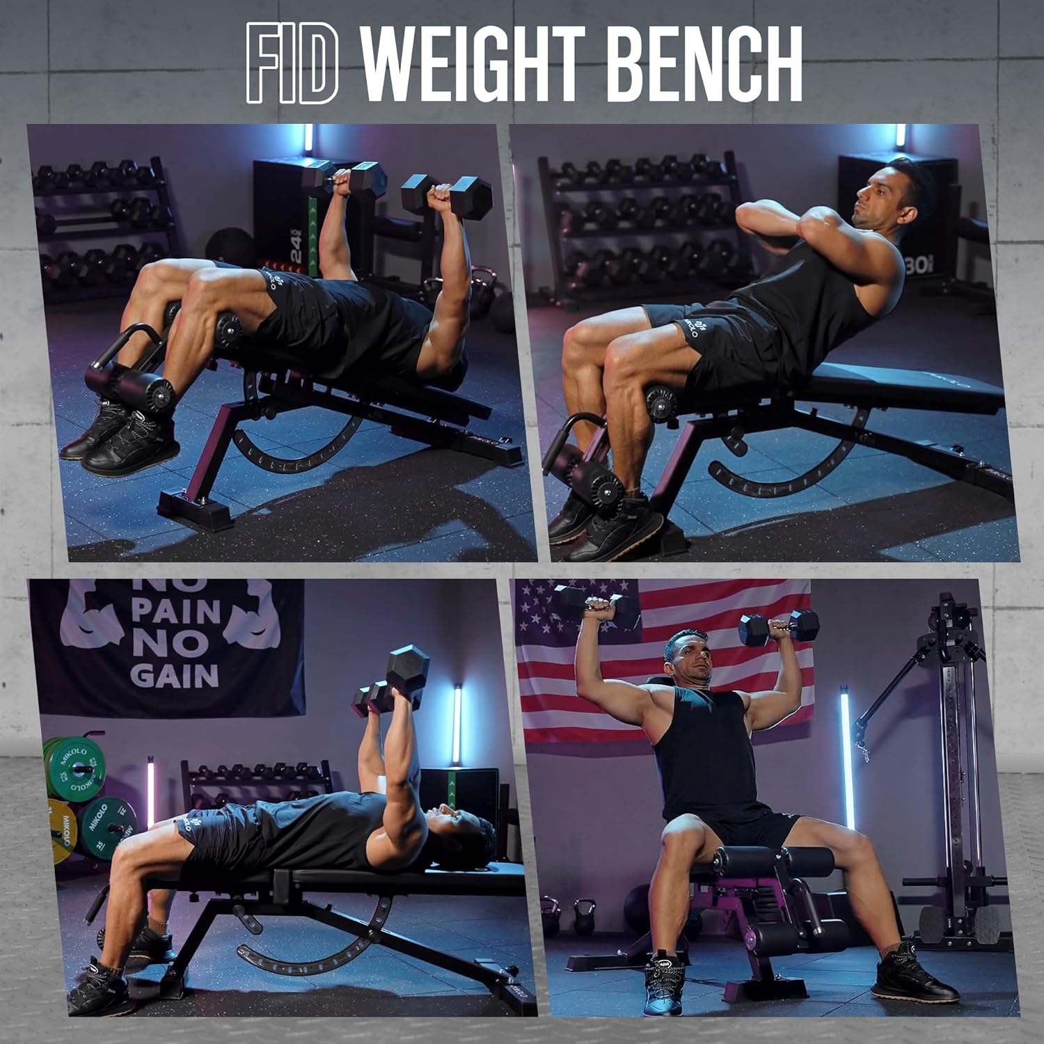 Home Gym Weight Bench - Steel  - Home Gym Bench review and price