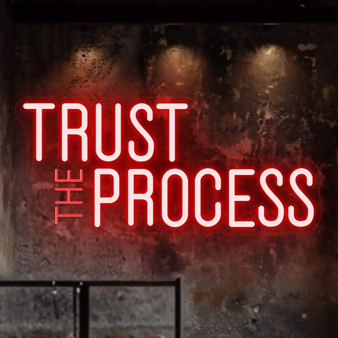 Trust The Process Neon Sign, C - Home Gym Neon Sign review and price