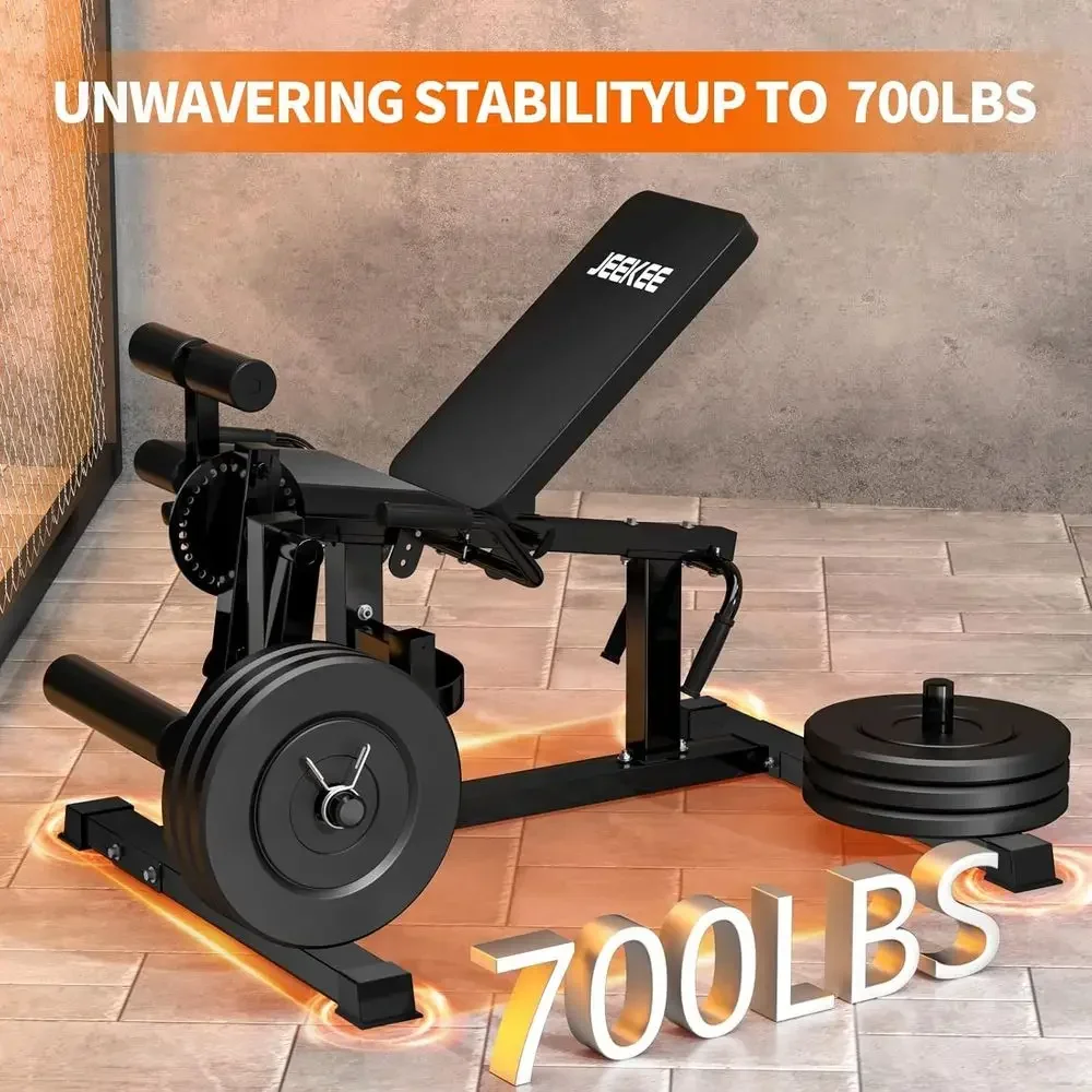 700LB Capacity Plate Loaded Le - Home Gym Quad Machine review and price