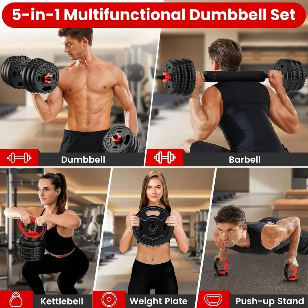 Versatile Adjustable Dumbbells - Push Up Stand Bar review and price