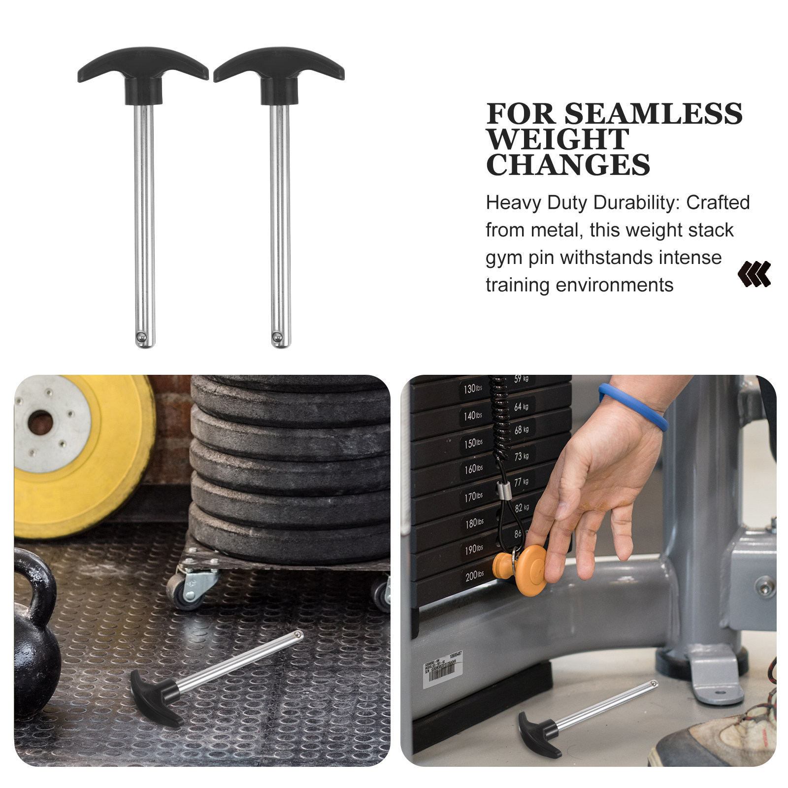 2Pcs Weight Stack Pin Metal Se - Home Gym Universal Machine review and price