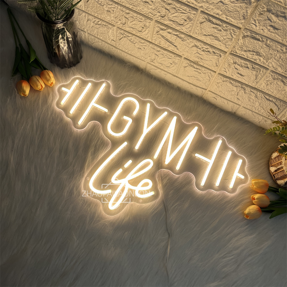 Dumbbell GYM Neon Signs for Wa - Home Gym Neon Sign review and price