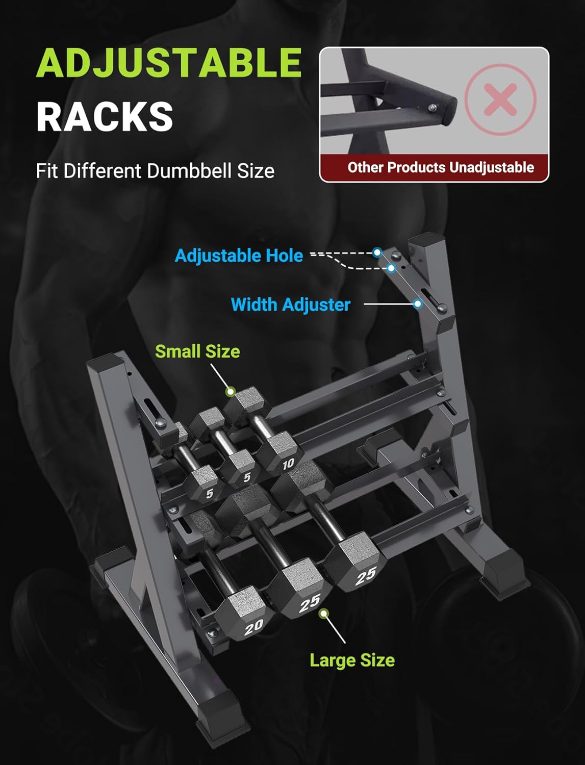 Home Gym Dumbbell Rack, 3 & 5  - Home Gym Gym review and price