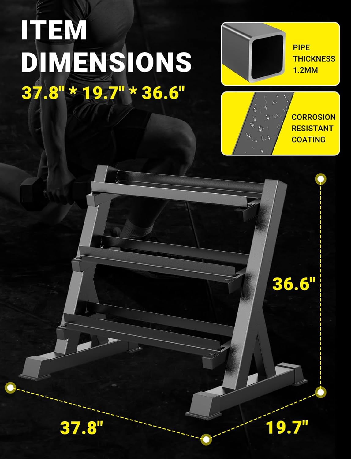 Home Gym Dumbbell Rack, 3 & 5  - Home Gym Gym review and price